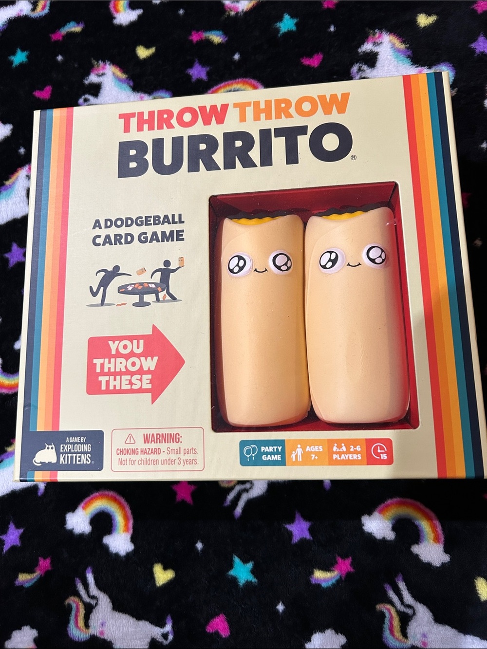 Throw Throw Burrito Card Game with Tan Burrito Plush Set